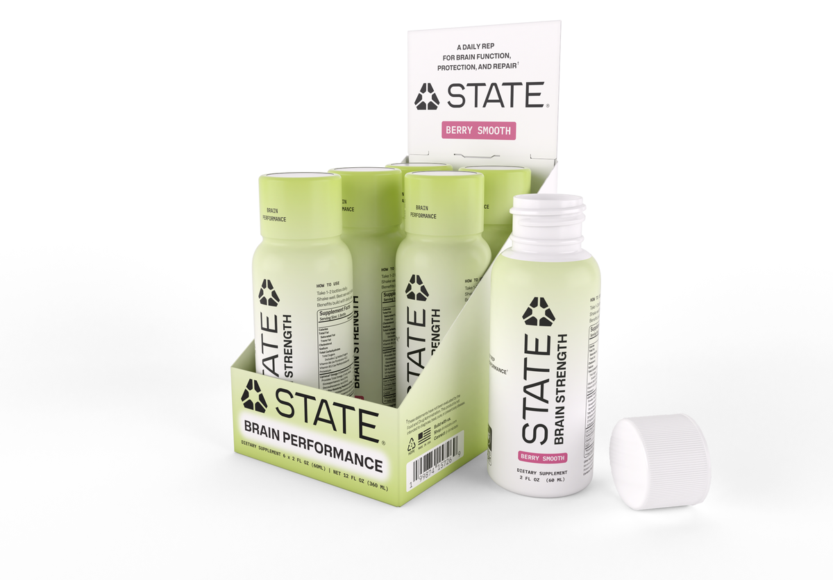 STATE Brain Strength Berry Smooth 6-pack carton